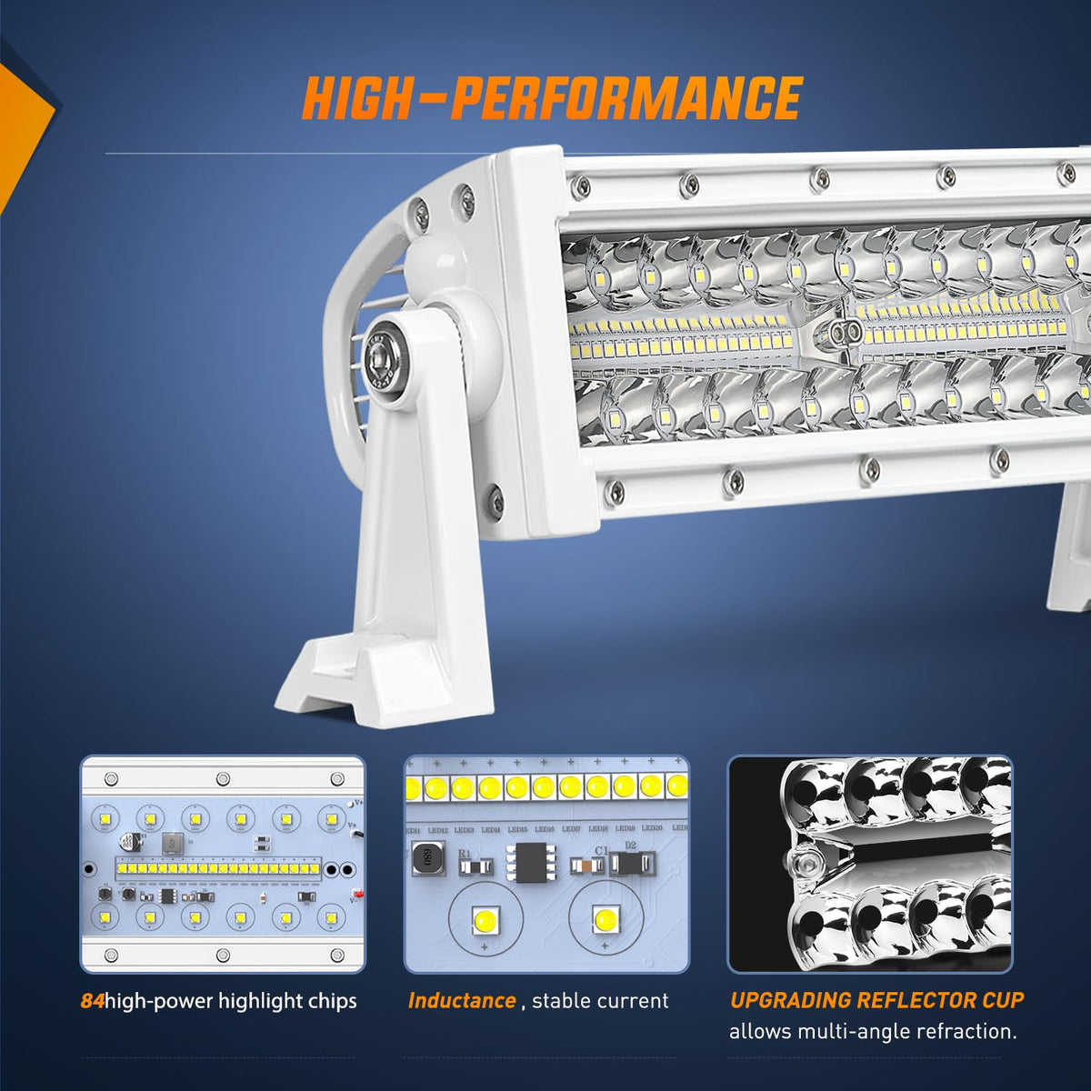 Nilight Marine - Barra de luz LED de 9.5 Pulgadas, Combo de inundación de Puntos Blancos, iluminación de Muelle para Cubierta de Barco de Ponton, para Pesca Nocturna, Puerto de popa, Yates, Camiones,