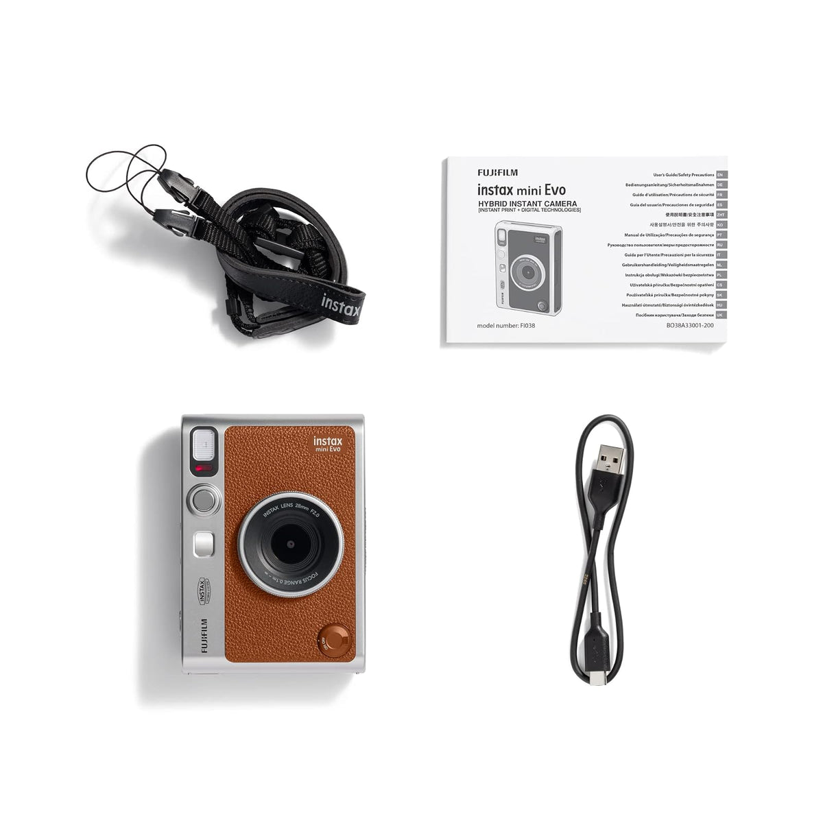 Fujifilm Instax Mini EVO Cámara instantánea - café