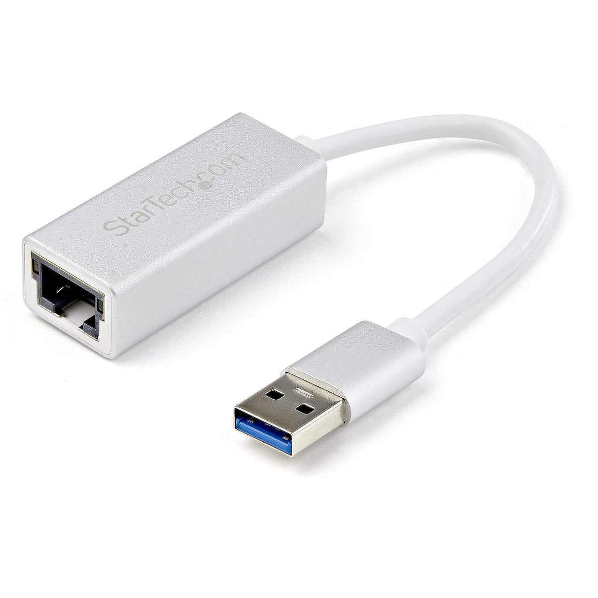 StarTech USB31000SA Adaptador de rojo Ethernet Gigabit Externo USB3.0, Plata