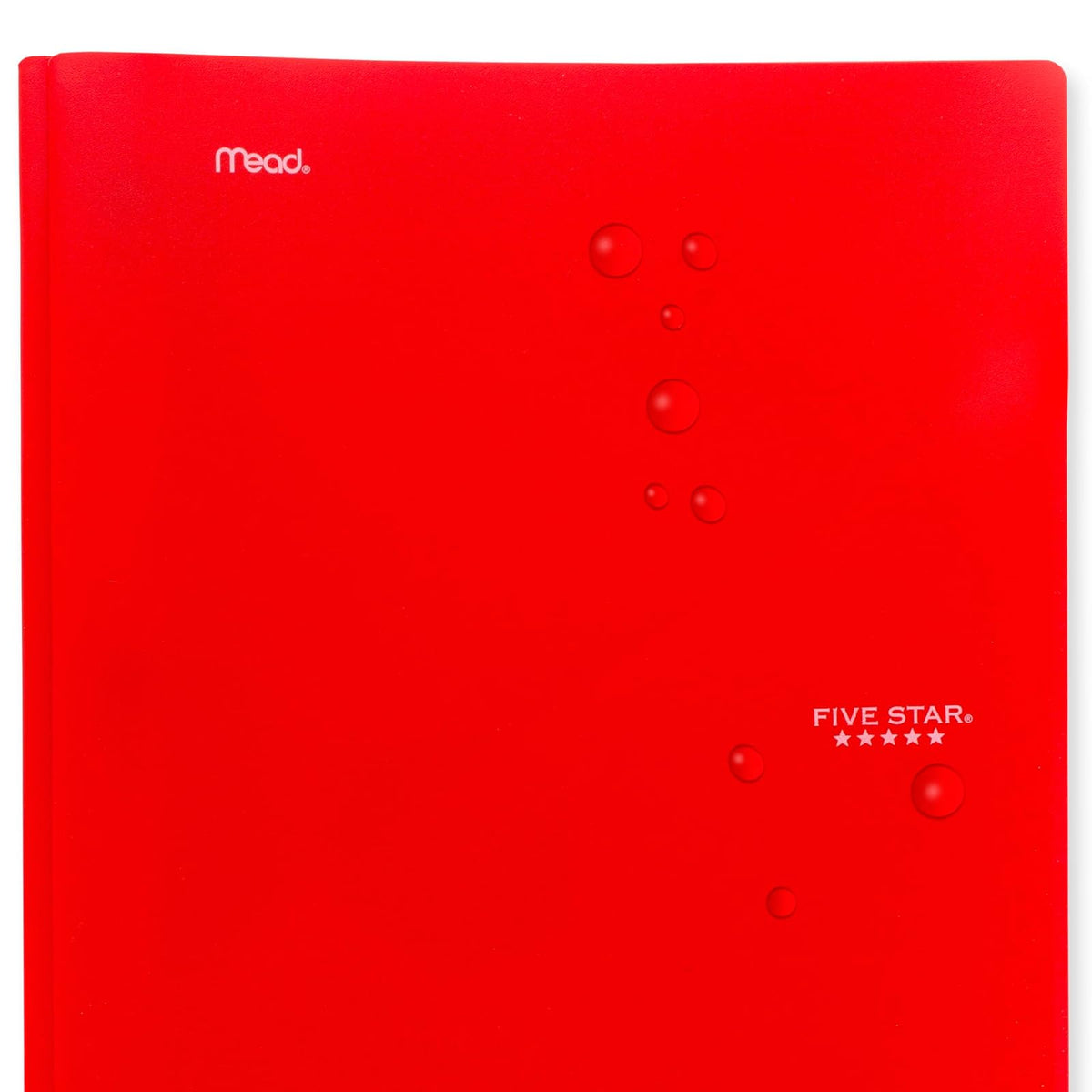 Five Star - Carpeta de 2 bolsillos, paquete de 4 carpetas de plástico con cierres de punta, capacidad para papel de 8-1/2 x 11 pulgadas, negro, rojo fuego, verde bosque, azul pacífico (38140)