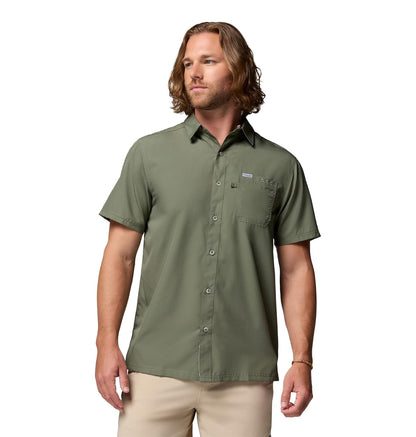 Columbia Slack Tide Camp Camisa de Pesca Manga Corta para Hombre - XXL - Cypress