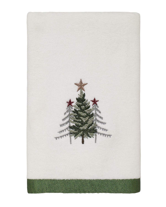Avanti Linens - Toalla de Mano, algodón Suave y Absorbente, decoración de Navidad Ideal (colección de árboles)
