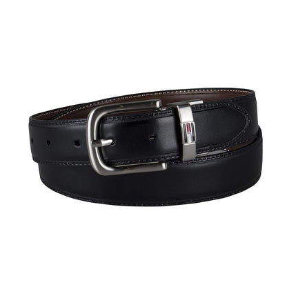 Tommy Hilfiger Cinturón reversible de piel para hombre (con tallas grandes y altas)