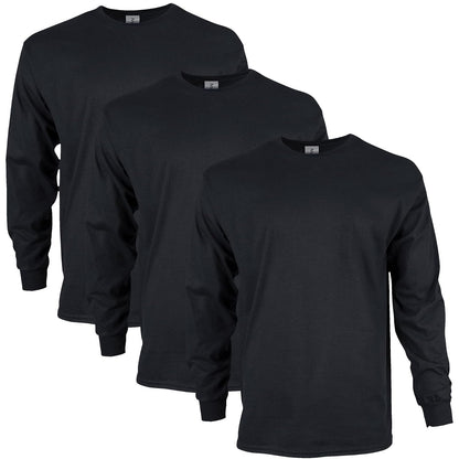 Gildan Playera Tipo Tank de Algodón para Hombre, G220 - XXL - Negro (3 paquetes)