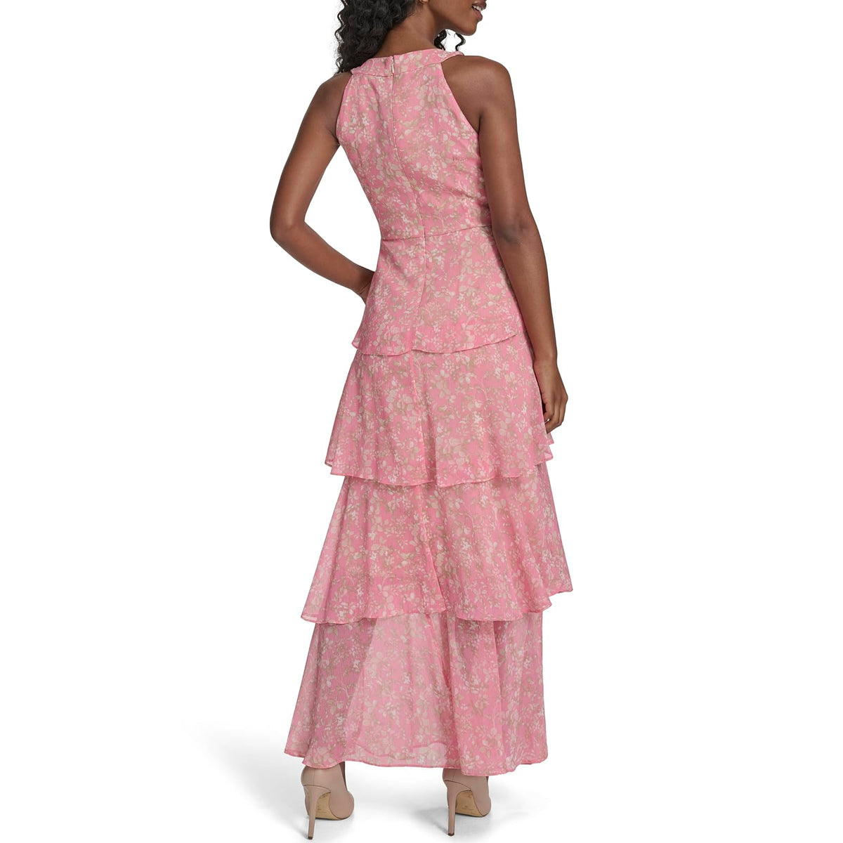 Tommy Hilfiger - Vestido Largo sin Mangas con Cuello Halter para Mujer