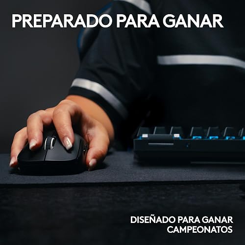 Logitech G Pro X Superlight 2 Lightspeed Mouse Inalámbrico de Juegos, Ligero, Interruptor Híbrido LIGHTFORCE, Sensor Hero 2, 32,000 dpi, 5 BOT. Programables, Carga USB-C, PC y Mac - Blanco