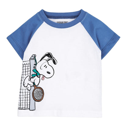 Baby Creysi Playera Manga Corta para Niño Algodón Hipoalergénico - 8 Años - Blanco