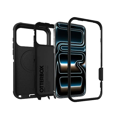 OtterBox Funda iPhone 17 Pro MAX Defender Serie Pro - Negra - Funda iPhone Resistente, Robusta y Duradera, se Ajusta con MagSafe