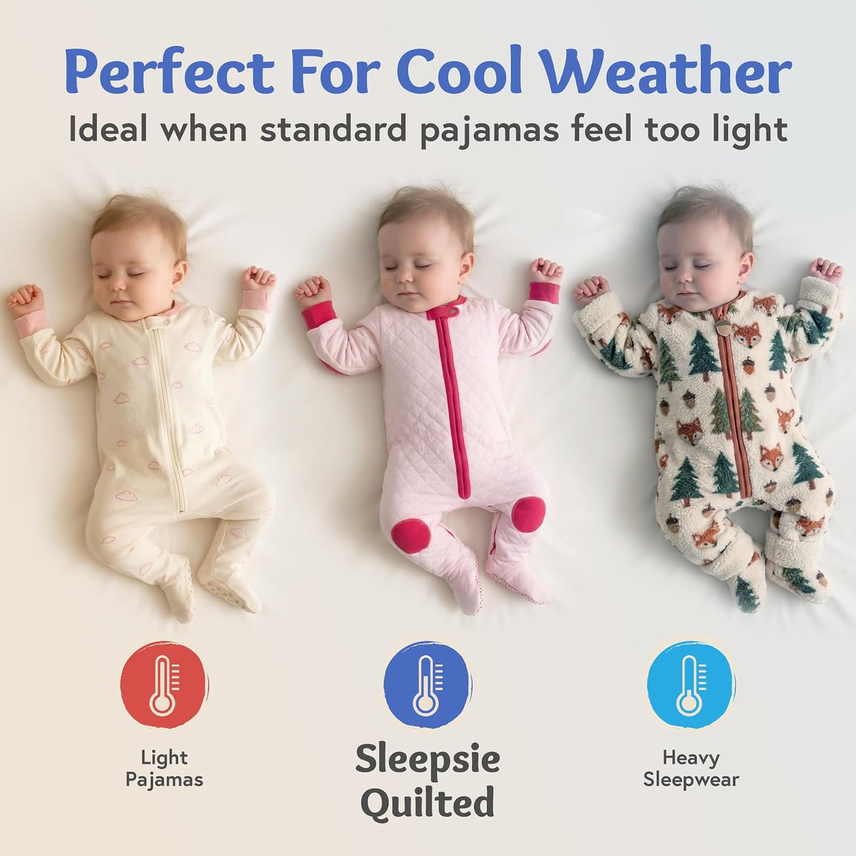 Baby Deedee Sleepsie Cotton Quilted Footie Pajama, 6-12 Months, Peacock