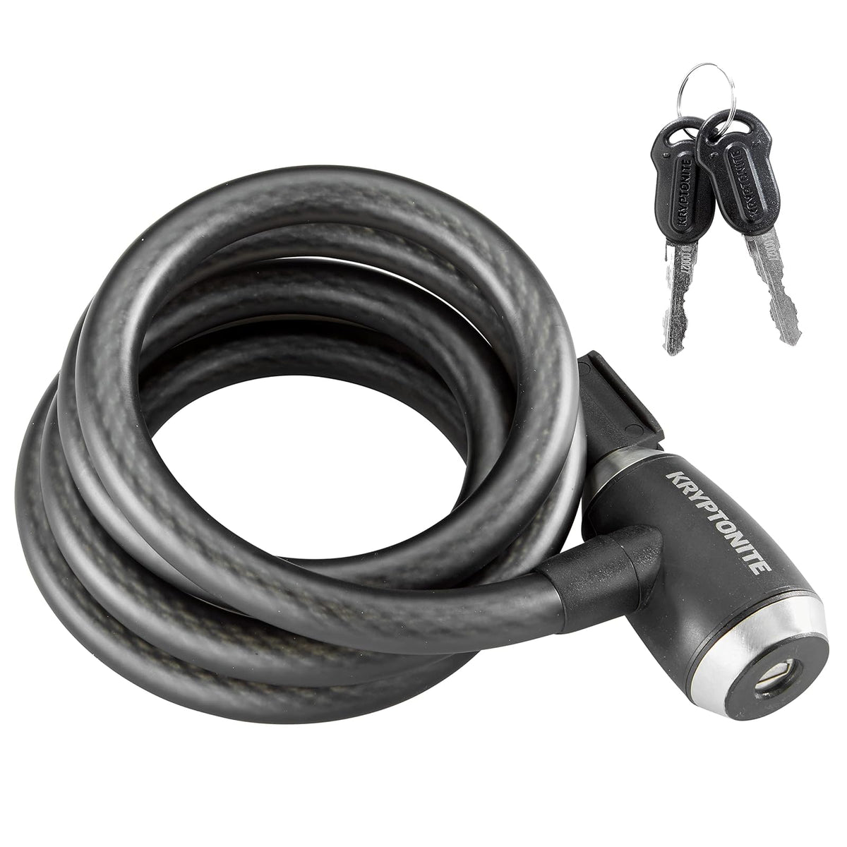 Kryptonite KryptoFlex - Cable de Bloqueo para Bicicleta, 2 pies de Largo, 15 mm de Grosor, Resistente Cable de Acero Trenzado antirrobo, Cerradura de Seguridad para Equipos al Aire última