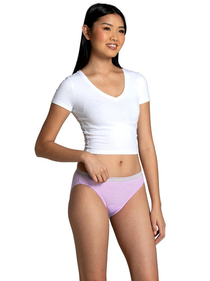 Fruit of The Loom Fruit of The Loom - Bikini de algodón para Mujer, 12 Unidades Ropa Interior para Mujer
