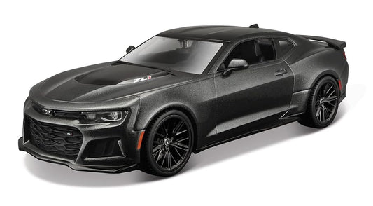 Maisto Línea de Montaje a Escala 1:24 Chevrolet Camaro ZL1 vehículo Fundido a presión, Color Negro