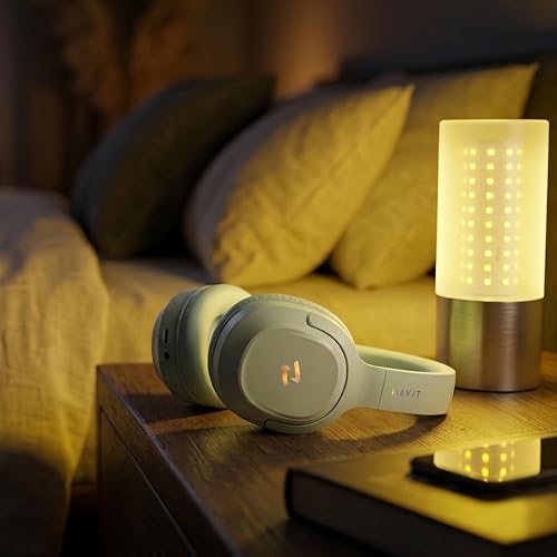 havit H612BT Pro Audífonos Inalámbricos Over-Ear, Ice Mint | Audífonos over-ear inalámbricos. Batería 40h, BT 5.3, baja latencia 60ms, micrófono y aislamiento pasivo. Ice Mint.