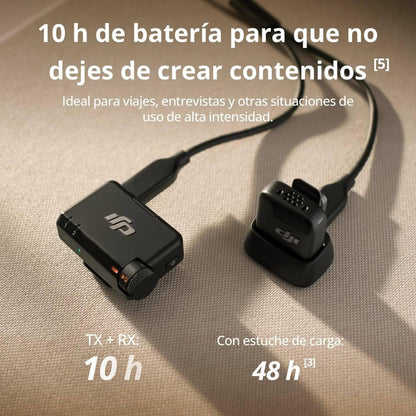 dji Mic Mini (2 TX + 1 RX), Audio Rico en Detalles, micrófono lavalier inalámbrico para cámara/Android, vlog para 2 Personas, producción en Equipo