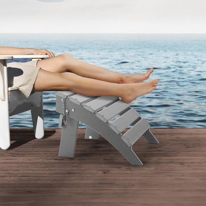VEVOR - otomana Adirondack, 16.9 Pulgadas de Largo x 18.9 Pulgadas de Ancho x 13 Pulgadas de Alto, otomana Adirondack Plegable, Resistente a la Intemperie para Silla Adirondack, ampliamente Utilizado