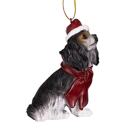 Adornos navideños con diseño de Perros, Charles Cavalier, Color Completo, 1