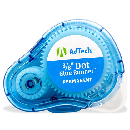 Adtech Pasillo de pegamento con puntos adhesivos permanentes, paquete de 3