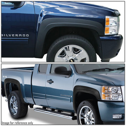 Dna Motoring Guardabarros Estilo OE para Silverado 07-13, Negro, IF-10018-MBK