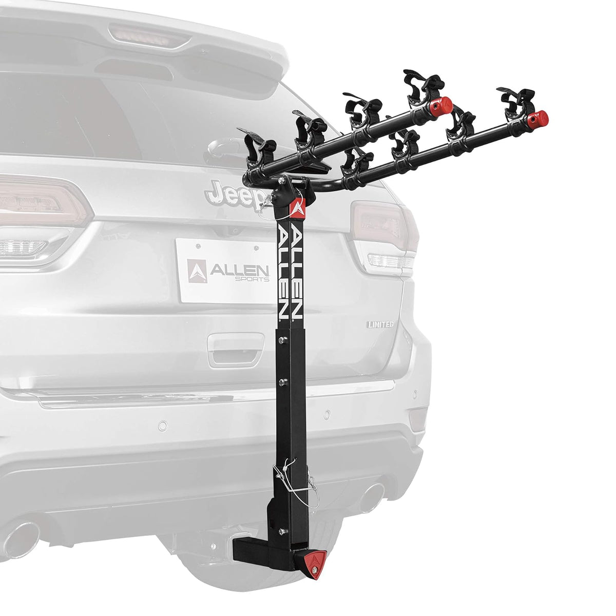 Allen Sports Portabicicletas de Enganche con Bloqueo y Liberación Rápida - 4-Bike: 2" Hitch