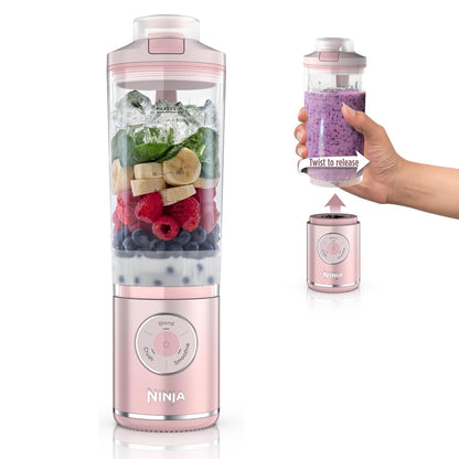 Ninja Blast Max Licuadora Portátil Recargable 22 oz - Rosado