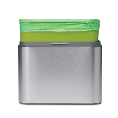 simplehuman Code Z 30 Liner, forro de ajuste personalizado, bolsas de basura compostables en paquetes dispensadores