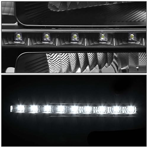 DNA Motoring HL-LED-GMCSIE07-BK-AM Conjunto de Faros, Lado del Conductor y Pasajero