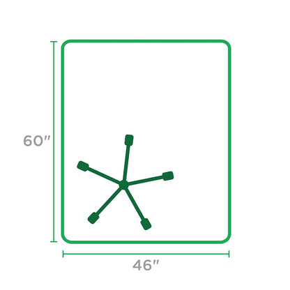 Dimex - Tapete para silla de oficina, para pisos duros, Pisos duros, Transparente, 1.1 x 1.5 m