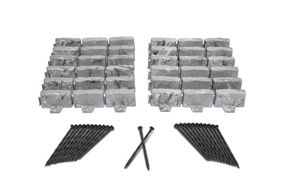 Dimex EasyFlex Borde de Jardín sin Excavación 2.7 Pulg Kit 15 pies - Gris (Slate Gray)