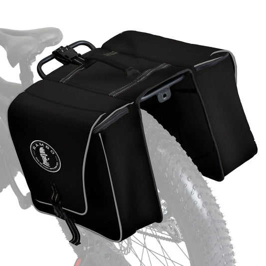 Rambo - Bolsa de Almacenamiento para Accesorios de Bicicleta, sillín, Negro, Una Talla