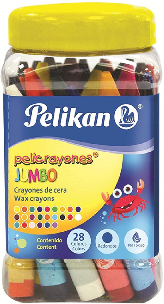 Pelikan Crayones Jumbo Triangulares 28 Piezas