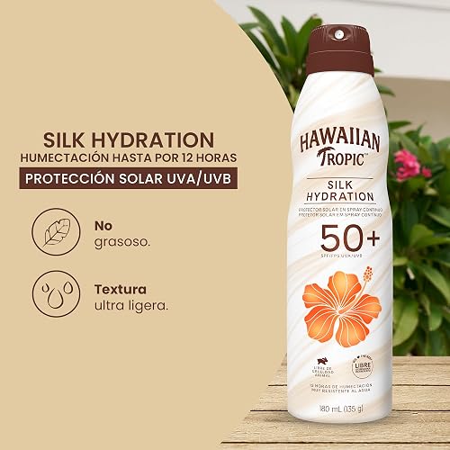 Hawaiian Tropic Silk Protector Solar en Spray 50+ FPS 180ml