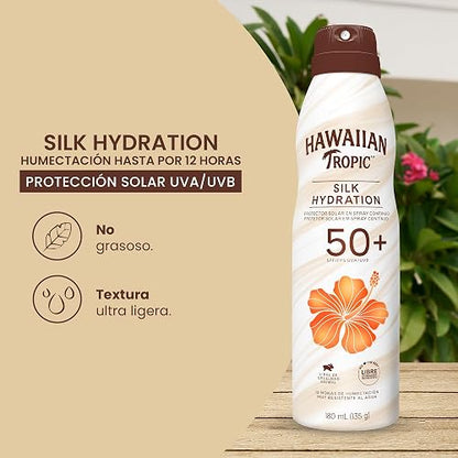 Hawaiian Tropic Silk Protector Solar en Spray 50+ FPS 180ml