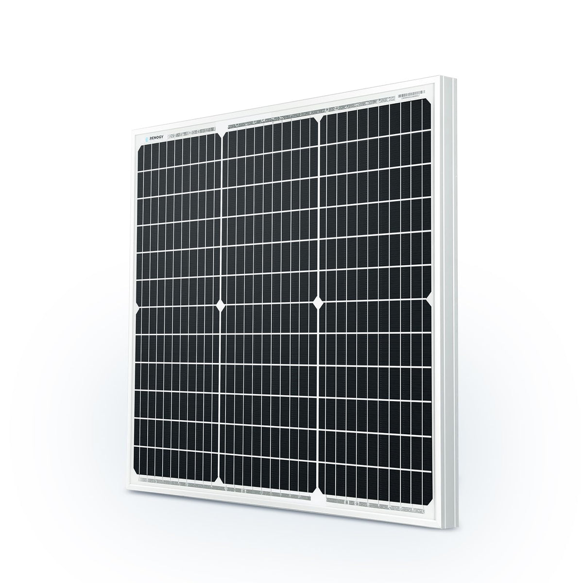 Renogy Panel solar monocristalino de 50 W y 12 V (diseño compacto) | Panel solar de 50 W para sistemas de batería de 12 V, ideal para RV Marine Rooftop Farm Trailer Cabin Home Off-Grid Systems
