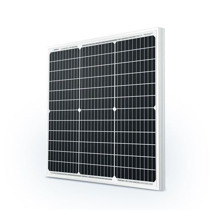 Renogy Panel solar monocristalino de 50 W y 12 V (diseño compacto) | Panel solar de 50 W para sistemas de batería de 12 V, ideal para RV Marine Rooftop Farm Trailer Cabin Home Off-Grid Systems