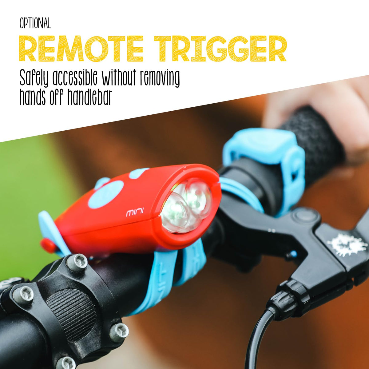 Hornit - Mini bocina para Bicicleta y Scooter con Faro para niños