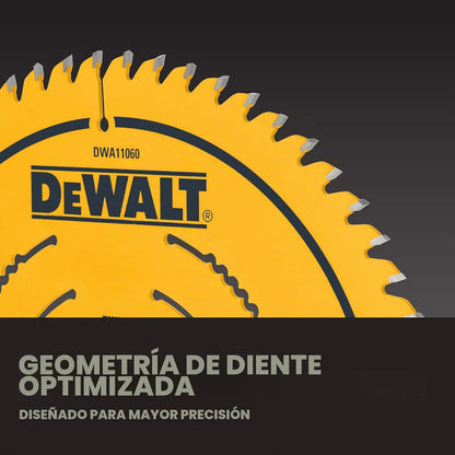 DEWALT Disco de corte para sierra circular 10", 60 dientes (DWA11060)