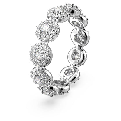 Swarovski Anillo Constella Pavé, Blanco, Chapado en Rodio