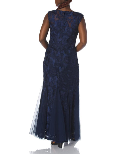 Alex Evenings - Vestido Largo para Mujer con Detalle de Godet (Petite y Regular)