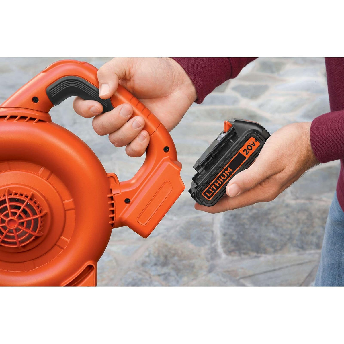 Batería Black+Decker de 20 V MAX, batería de Iones de Litio de 1,5 Ah, Tiempo de Funcionamiento extendido, Compatible con Herramientas, Equipos para Exteriores y aspiradoras de 20 V (LBXR20)