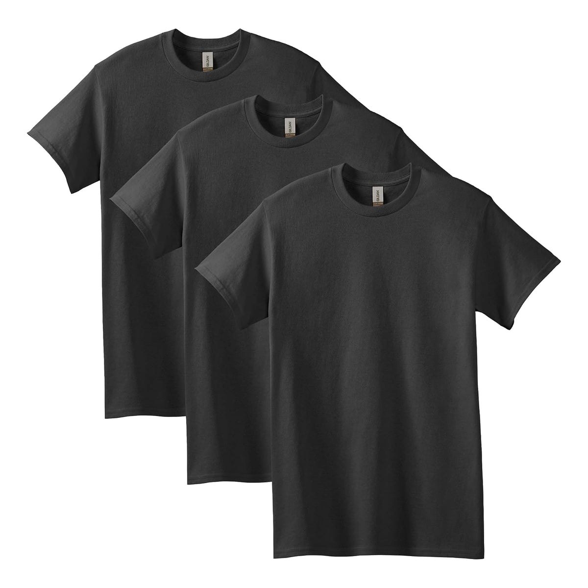 Gildan G5000 Camiseta de Algodón Pesado para Hombre - 3 - Negro (3 paquetes) - CH