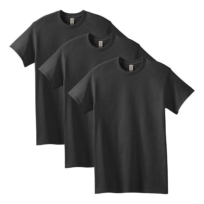 Gildan G5000 Camiseta de Algodón Pesado para Hombre - 3 - Negro (3 paquetes) - CH