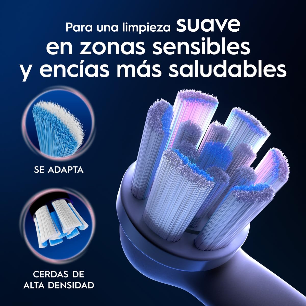Oral-B Repuesto Cepillo Dental Eléctrico iO Ultimate Care, Suave, 2 Uds