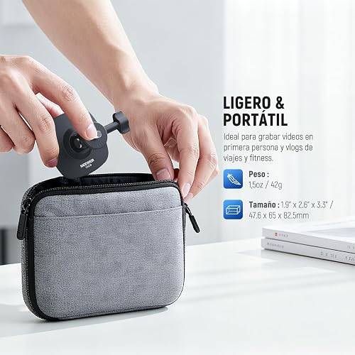 NEEWER - Soporte calcomanía Compatible con cámara de acción Insta 360 GoPro dji AKASO, Adaptador de Base Flexible para Casco de Automóvil con inclinación de 180°, para grabación de Video POV, transmisión