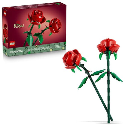 LEGO Rosas - Juguetes de Construcción para Niñas y Niños, Años 8+ - Decoración para Escritorio, Recamara - 40460