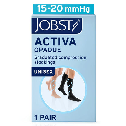 Jobst Activa Calcetines de Compresión Opacos 15-20 mmHg hasta la Rodilla Puntera Cerrada Bronce Solar Talla L