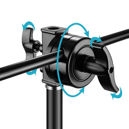 NEEWER 6.3cm Multi Function High Load Giratorio Rótula | para Light Support, Giraffe Arm, Fotografía Equipment con 1/2, 1/4, 3/8, 5/8 Inch Tube, Negro