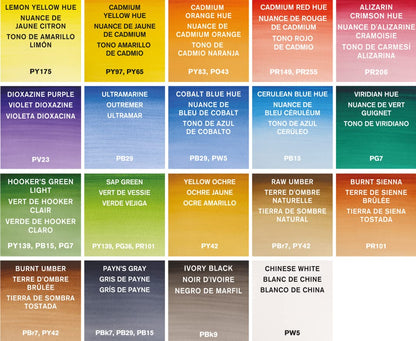 Winsor & Newton 390375 Est Cot Plus 375 C/16 Med, 3 Tubos, 1 Pinc