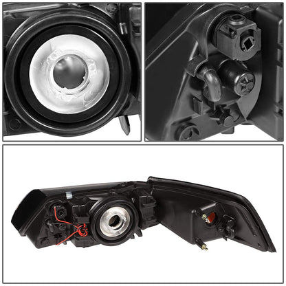 DNA Motoring Faros Delanteros LED DRL para Ford Mustang 99-04, Ámbar/Ahumado