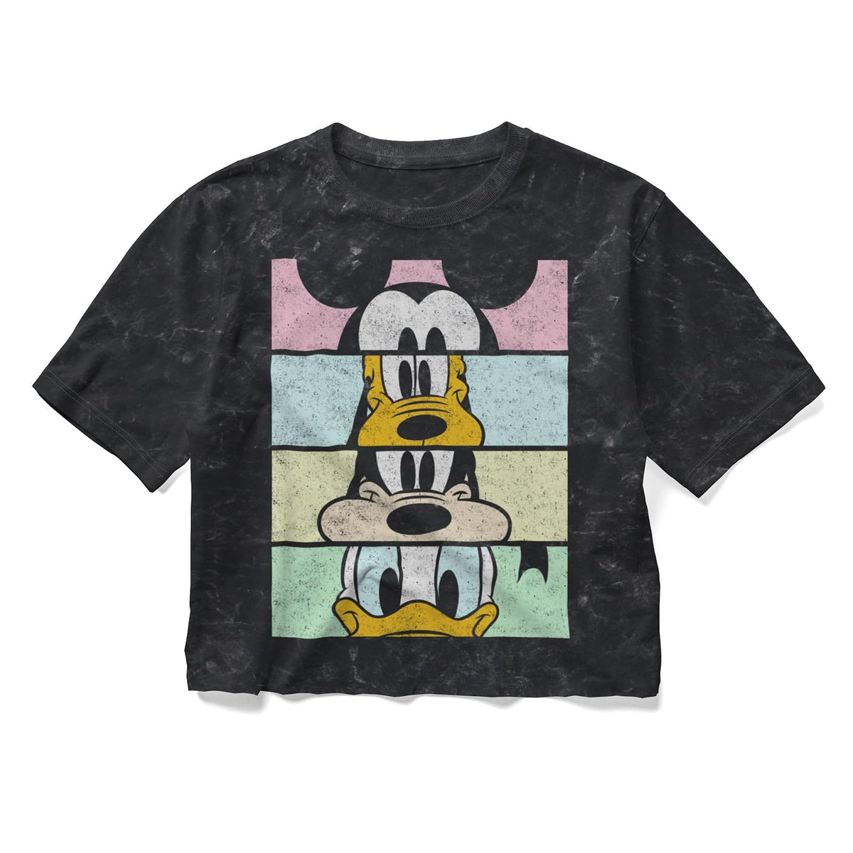 Disney Disney Characters Crew Crop - Playera Corta de Manga Corta para Mujer Camiseta para Mujer