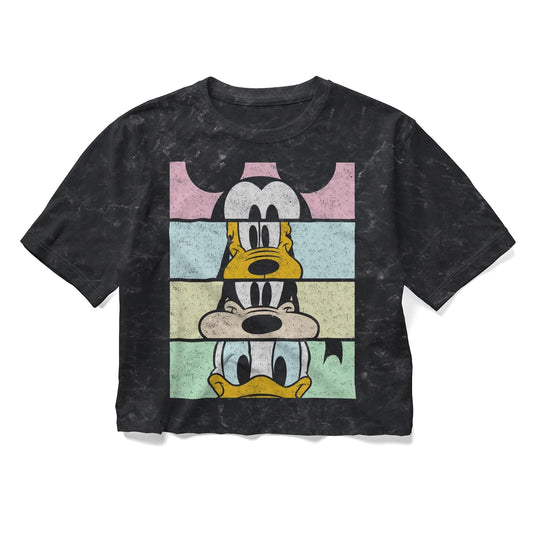 Disney Disney Characters Crew Crop Women's Mineral Wash Short Sleeve Crop tee Camiseta Mujer